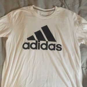 Adidas white XL tee
